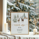 Woodland forest deer cosy mom-osa bar Poster<br><div class="desc">Woodland forest deer cosy mom-osa bar Poster.
Matching items available.</div>