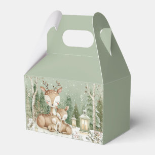 Woodland Forest Deer Family Favour Box