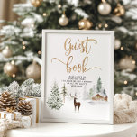 Woodland forest deer Guest book Sign<br><div class="desc">Woodland forest deer Guest book Sign.
Matching items available.</div>