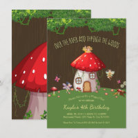 Woodland Forest, Fairy Invitations