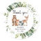Woodland forest friends animals favour thank you