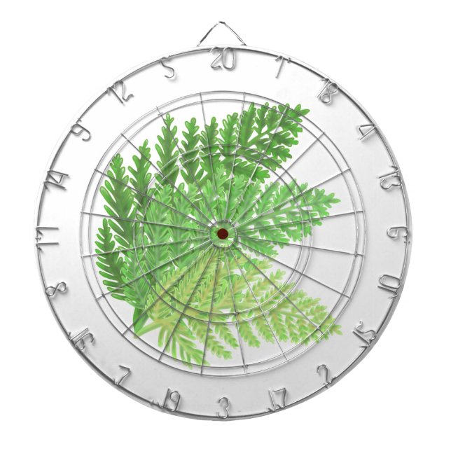 Woodland forest green ferns forest ferns dartboard (Front)