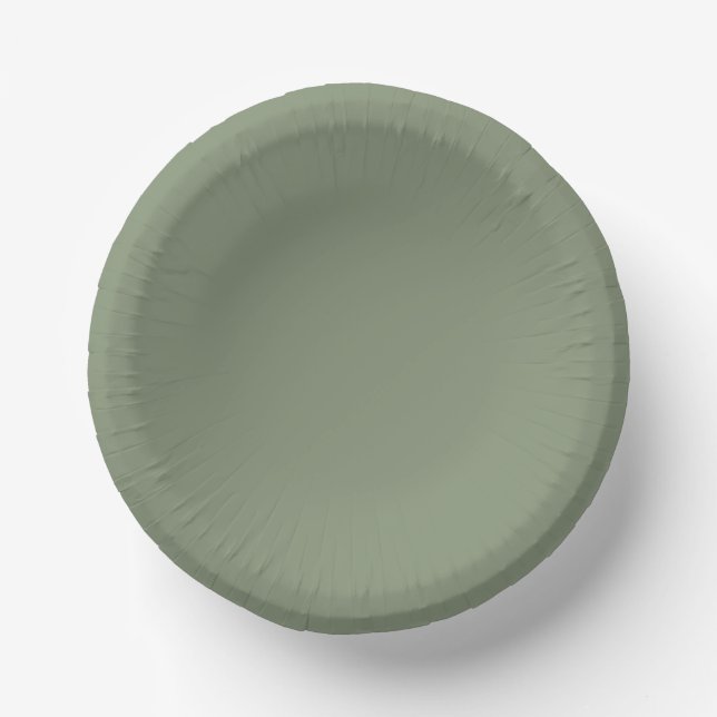 Woodland Forest Green Wedding Paper Plate (Front)