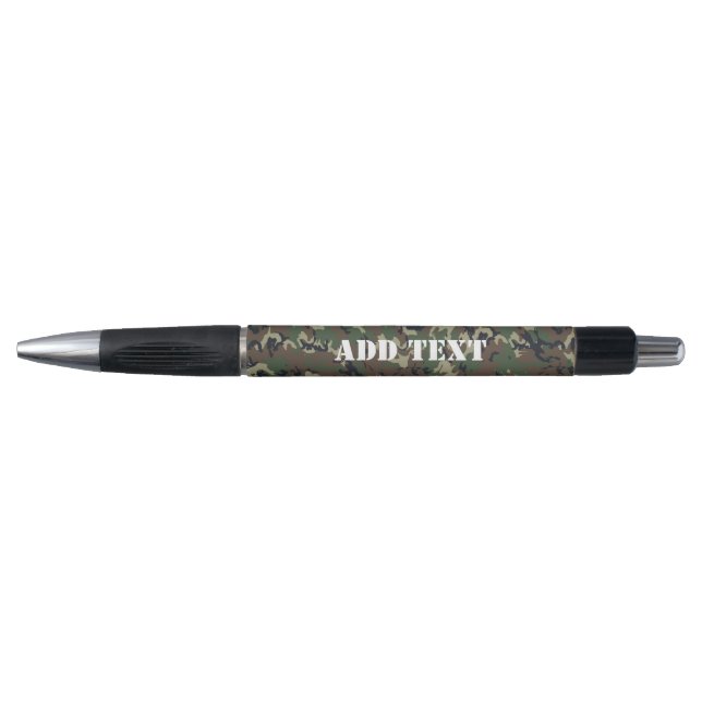 Woodland Forest Military Camouflage Pattern Pen (Front)
