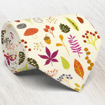 Woodland Forest Nature Tie<br><div class="desc">Leaves,  berries,  pine cones,  toadstools,  mushrooms and all sorts of woodland and forest nature bits and bobs.  Original art by Nic Squirrell.</div>