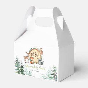 Woodland Forest Oh Boy Baby Shower Favor Box
