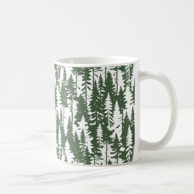 Woodland Forest Pattern Coffee Mug (Right)