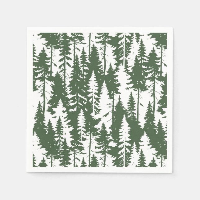 Woodland Forest Pattern Napkin (Front)