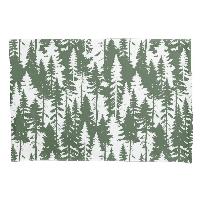 Woodland Forest Pattern Pillowcase (Front-Left)