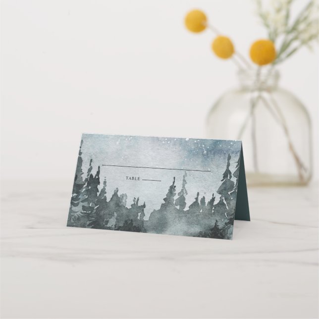Woodland Forest Place Card (Front)