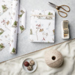 Woodland Forest Winter | Christmas Wrapping Paper<br><div class="desc">Create custom wrapping paper & personalized gift wrap for all occasions. When you give a present wrapped in custom wrapping paper, it is sure to put a smile on everyone's face! Featuring charming, watercolor winter woodland scenes full of adorable animals. This adorable theme feels woodsy and rustic. Classic earthy tones...</div>