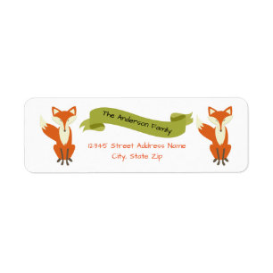 Woodland Fox - Address Labels