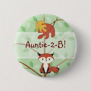 Woodland Fox Button