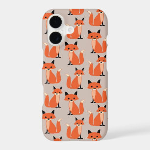 Woodland fox cute retro whimsical hipster foxes