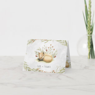 Woodland Fox   Forest Baby Shower Thank You