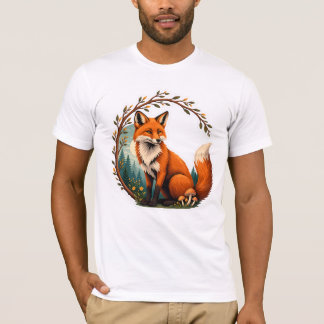 Woodland Fox Forest Guardian Design T-Shirt
