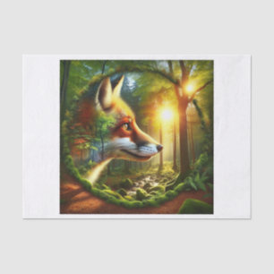 Woodland Fox in the Forest Decoupage Paper