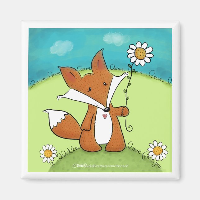 Woodland Fox Little Love for You Magnet (Front)