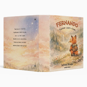Woodland Fox Magical School Forest Exploration Binder