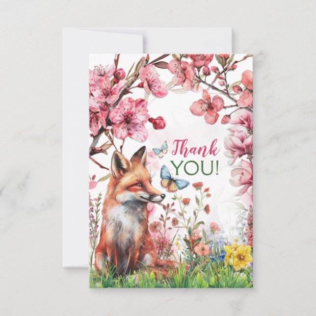 Woodland Fox Merci Notes (Devant)