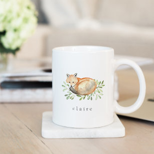 Woodland Fox Personalized Coffee Mug
