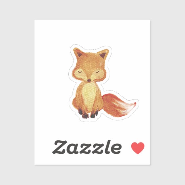 Woodland Fox Watercolor (Sheet)