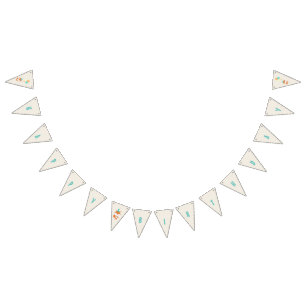 Woodland Fox with Balloons Bunting Flags