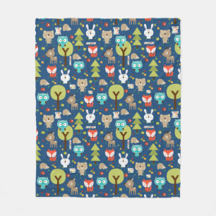 Woodland Friends Fleece Blanket