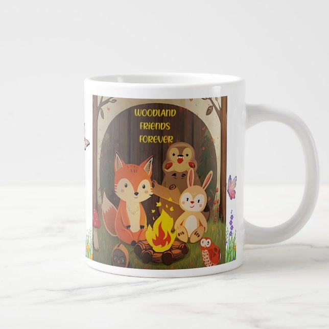 Woodland Friends Forever - Mignonne Animal Mug (Droite)