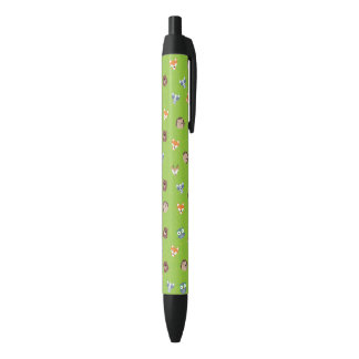 Woodland Friends - Fox Bear Raccoon Hedgehog Deer Black Ink Pen
