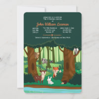 Woodland Friends Invitation