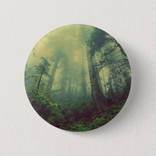 Woodland From Below 2 Inch Round Button