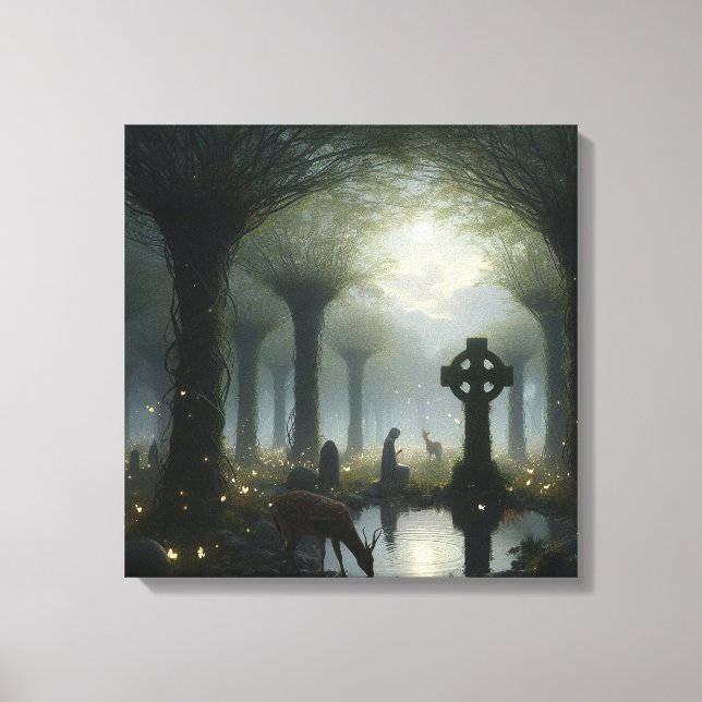 Woodland Glen 3 Canvas Print (Front)