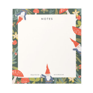 Woodland Gnomes Notepad