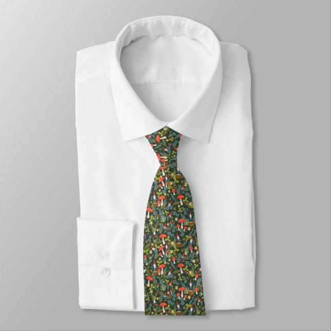 Woodland Gnomes Tie (Tied)