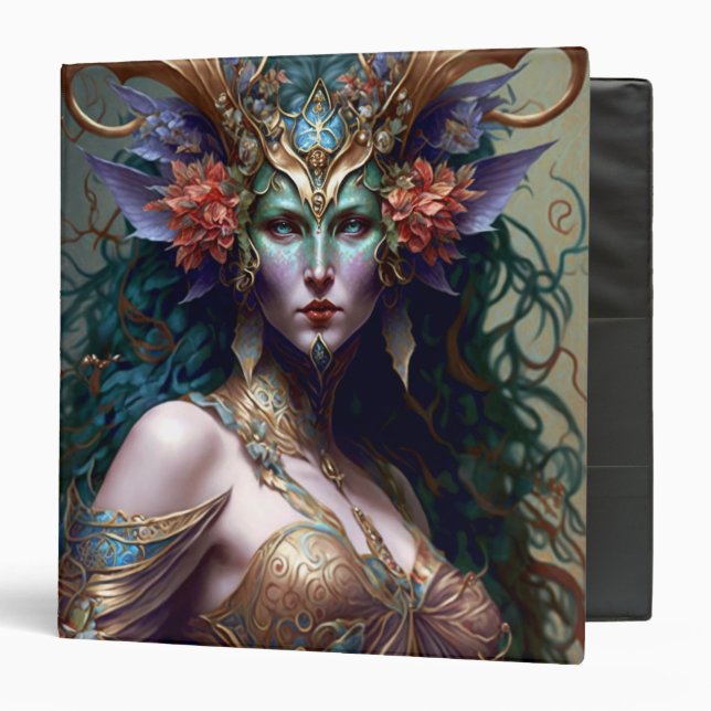 Woodland Goddess Fantasy Art Binder (Front/Inside)