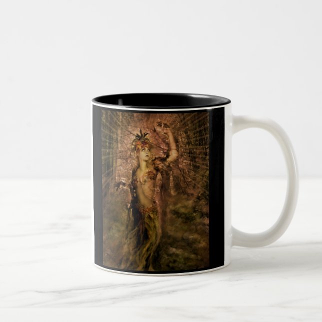 Woodland Goddess Two-Tone Coffee Mug (Right)