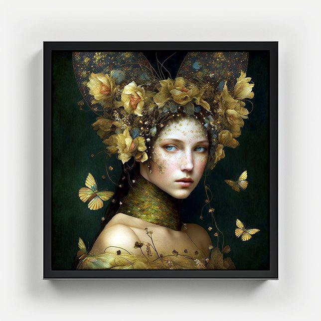 Woodland Green Fairy Fantasy Art Poster (Creator Uploaded)