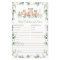 Woodland Greenery Baby Predictions and Advice Card