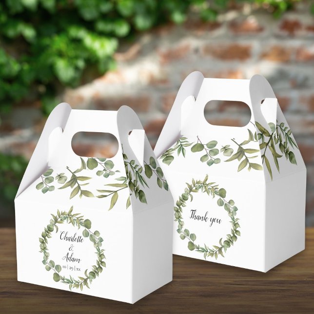 Woodland Greenery Foliage Wedding Favor Box (Woodland Greenery Foliage Wedding Favor Box)