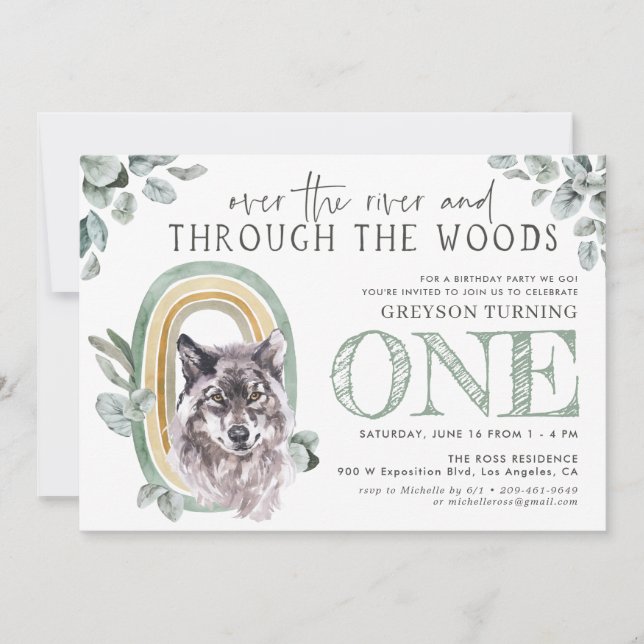 Woodland Greenery | Forest Animals & Rainbows (Front)