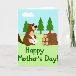 Woodland Happy Mothers Day Card