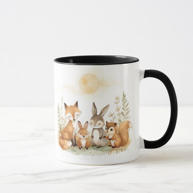 Woodland Harmony Mug – Cozy Kind_Ones Forest Art (Right)