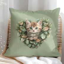 Woodland Heart Kitty - Cozy Fall