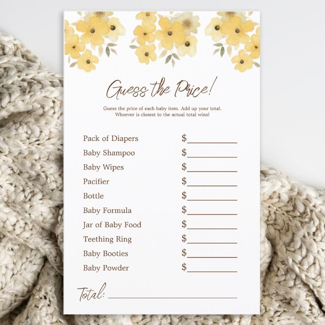 Woodland Hedgehog Baby Shower Price Guess (Creator Uploaded)