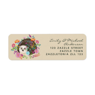 Woodland Hedgehog Return Address Labels