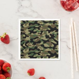 Woodland Khaki Camouflage  Napkin