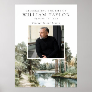 Woodland Lake Celebration Of Life Welcome Sign