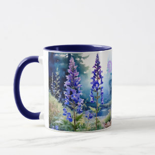 Woodland Larkspur. Personalized Larkspur, Larkspur Mug