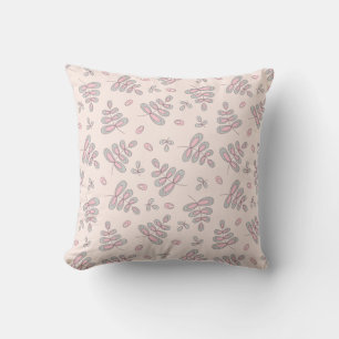 Woodland Leaves Throw Pillow